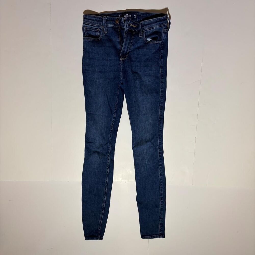 Hollister-co Women's Blue and Navy Jeans